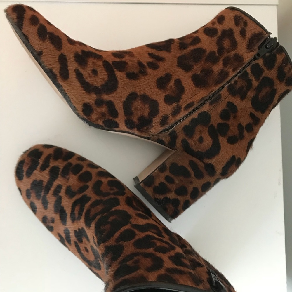 Zara Basic Leopard Bootie